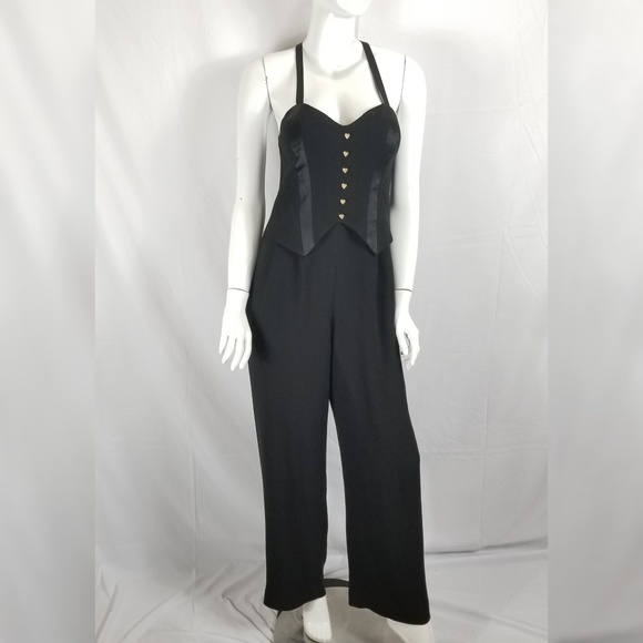 Alberto Makali Pants - Alberto Makali Vintage Jumpsuit Pant Suit Black
